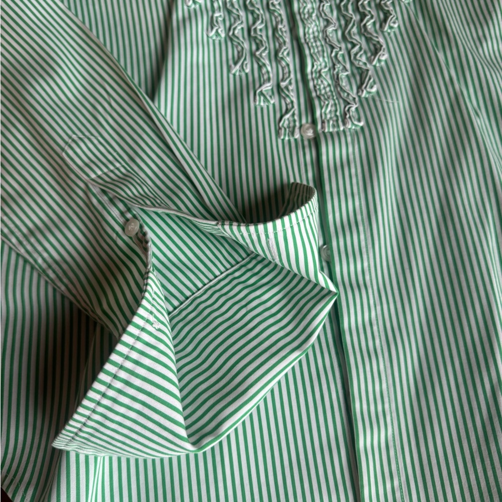 Ralph Lauren Mint Striped Dress Shirt - Picture 7 of 10